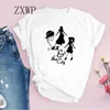 Camiseta feminina sexo e a cidade camiseta harajuku salto alto moda kawaii manga curta camiseta casual estética