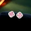Fashion Vintage 4/Four Leaf Clover Charm Stud Earrings 3A Zircon S925 Silver Needle High end Earrings for Women&Girls Valentine's Day Wedding Party Jewelry Gift SPC