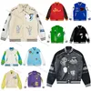 Herrjacka baseball varsity jacka l vintage bombplan puffer jacka brev broderi höst och vinter män förlorar kausala outwear rockar graffitir