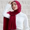 Halsdukar lyxiga modal bomullströja hijab halsduk 30 färg långa ramadan muslimska sjal vanlig mjuk turban slipshuvud 170*60 för kvinnor afrika kvinna