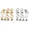 15Sets GoldSilver Stainless Steel Rectangle Eyelets Hanger Clasp Locks For Women DIY Handbags Shoulder Purse Bags Accessories 240115