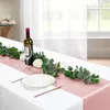 10pcs Satin Tischläufer 30*275 cm Roségold Hochzeit Satin Seidentisch Läufer für Bankets Party Bright Dining Table Dekoration 240113