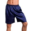 Herren-Nachtwäsche, 2024, Herren-Seidensatin-Pyjama, Sommermode, Homewear, Roben, weiche Home-Shorts, Unterteile, Loungewear-Unterwäsche, kurze Hosen