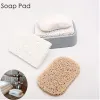 Soap Saver Drain Toap Pad Portable Badrum Svålskål Lagring Tillbehör Miljö Skydd Mögel Creative Anti Skid PVC BJ