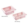 Kitchen Storage 1x Refrigerator Rack Ventilation Organizer Freezer Shelf Holder Pull-out Drawer Home Space Saver