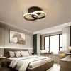 Pendant Lamps Ceiling Light Modern Black LED Acrylic Lamp Flush Mount Chandelier Living Room