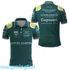 2024 Ny designer F1racing T-shirtfashion Aston Martin Team 3D T-shirt Spanska racing stor polo-skjorta