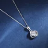 TBCYD 1CT D Color Pendant Necklace For Women GRA Certified S925 Silver Wedding Engagement Neck Chain Jewelry Gifts 240115