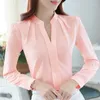 Frauen Blusen Frauen Lange Ärmeln Femal Weiß Tops 2024 Frühling Sommer Pullover Büro Dame Oberbekleidung Kleidung Koreanischen Stil