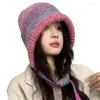Berretti Berretto invernale Cappello da donna Caldo paraorecchie Copriore in maglia Cappellini con teschio da esterno