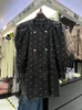 BZVW Auf Lager Polka Dot PU Leder frauen Mantel Frühling Herbst Lose Designer Temperament Zweireiher Jacke Weibliche 240115