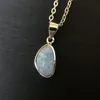 Necklaces Csj Genuine Natural Australia Opal Pendants Irregular Gemstone Necklace for Women Birthday Engagement Party Fine Jewelry Gift