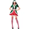 Lcw women s New design Christmas Halloween Long Sleeve Christmas Costume Santa Claus Pack Thick Adult Men's Party Show Elf Dr280F
