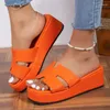 Talltor 2024 Summer Platform Women Wedge Round Toe Casual Flat Leather Outdoor Rubber Women's Beach