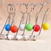 Keychains 6 Colors Mini Golf Key Chain For Men Women Sport Metal Keyring Backpack Pendant Athlete Game Club Souvenir Creative Gift