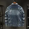 Hommes grande taille veste Denim mode vestes Jeans coton vêtements d'extérieur manteau à manches longues hommes vêtements hauts S5Xl 240113