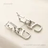 Designer-Schmuck-Ohrringe, 18 Karat vergoldet, Charm-Ohrringe für Damen, luxuriöse Ohrstecker mit schlichtem, jungem Schmuck, neues 925-Silber vergoldetes Hochzeitsgeschenk, Geburtstagsgeschenk