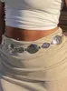 BOOFEENAA Y2k Style argent or chaîne ceintures vêtements accessoires Boho Vintage Hippie ceintures pour femmes Rave Festival C67-BZ13240115