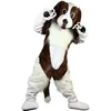 Costumes de mascotte de chien de sport marron de haute qualité, robe de soirée fantaisie d'Halloween, personnage de dessin animé, carnaval, Noël, Pâques, publicité, fête d'anniversaire, tenue