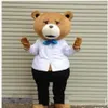 2019 Ours en peluche de TED Costume de mascotte de dessin animé pour adulte Déguisement289l