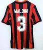 Camisetas de fútbol retro Kaká Baggio Maldini VAN BASTEN Pirlo Inzaghi Beckham Gullit Shevchenko Camisa vintage Camiseta de fútbol clásica MiLaNS Ac 96 97 06 07