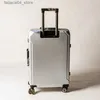 Suitcases Suitcase Aluminium Sash Luggage 2023 New Travel Suitcase Fashion Maletas Viaje Q240115