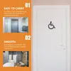 Banyo Aksesuar Seti Banyo İşaret Tekerlekli Sandalye Unisex Tuvalet Modern Kapı İş için