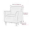 Couvre-chaise Couvre-baignoire polaire Stretch Spandex Bar Club Sofa Slebovers Couleur de couleur Solid Couch Coup de protecteur Coucheur