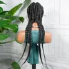 Synthetic Lace Wigs Braided Wigs with Baby Hair Long 26 Inches Box Braids Wig for Black Women Lace Front Afro Hair Wigs240115