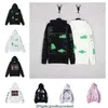 Men Hoodies Style Trend Fashion Capuz do moletom solto Aweatshirts 2024 Moda Mangas longas Offs Dissolventing Gradiente com Black White Womans Mans Casual FTP4