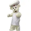 Halloween Fursuit Cute Chef Bear Mascot Costume Unisex Cartoon Anime theme character Carnival Men Women Dress Christmas Fancy Performance Party Dress