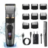 Multifunktionell USB -uppladdningsbar elektrisk rakapparat Rostfritt stål rakmaskin Men Triple Blade Razor Shaver 240115