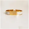 Bangle 2022 Alta Qualidade Designer Design Aço Inoxidável Fivela de Ouro Pulseira Moda Jóias Homens e Mulheres Pulseiras Drop Delivery Otavy