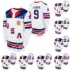 Hockey Trikots USA 2021 IIHF WJC Gold Gewinner Jersey 9 Trevor Zegras 30 Spencer Knight Cam York Hunter Skinner Matthew Boldy Cole Caufield Matthew Beniers