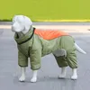 Zimowe duże ubrania dla psów ciepłe zwierzak ogólna kurtka zagęszcza kombinezon dla średnich dużych psów płaszcz i polaru odzież Doberman Golden 240113