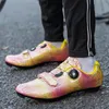 Schoeisel nieuwe kleurrijke mannen fietsen schoenen mtb outdoor road fiets sneakers mannen zelf vergrendelende cleat bergheren speed fiets schoenen triatlon