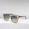 Óculos de sol para homens mulheres verão clássico designer h005 elegante estilo de condução ao ar livre anti-ultravioleta placa retro metal + acetato quadrado quadro completo óculos caixa aleatória