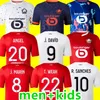 2023 2024 Losc Lille Futbol Formaları Umtiti Angel Cabella J David Yezici Ounas Futbol Gömlek 23 24 Lille Olympiquique Ismaily Zhegrova Dördüncü Maillot Erkek Çocuk Kiti