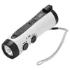 Radio D300 Hand Crank Generator Radio Multifunktionell Portable Emergency Power Supply 5 LED -ficklampa AM/FM Radio för utomhus