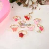 Beauty Fashion 10pcs Ldren Toys Rings Up Pray Play Play Joundlery Creative Princess Box Decor Rings for Girls Finger Ringsvaiduryb