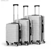 Чемоданы 3 шт. Набор багажа ABS Hardshell Дорожный чемодан Сумка для багажа с бесшумным вращающимся колесом 20-дюймовый большой чемодан Q240115