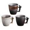 Mugs Pottery Coffee 86ml Drinking Cup With Handle Mug Espresso For Birthday Office Wedding Valentine's Day Gift Home