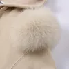 Arrivée Automne Winter Hoodie Femmes Fleece Pullover avec Hood Real Fox Fur Lady Matets Jackets S5185 240115