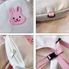 Korean Kids Backpack Round Kawaii Children's Handbags for Girl Kindergarten Boy Schoolbag Cartoon Bear Bunny Toddler Bag 240115