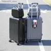 Suitcases Bagaż 24 Nowa walizka hasła z uchwytem na kubek Kobieta Dziecko Dziecko Kobieta Universal Wheel Student Case w magazynie Q240115