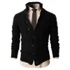 Heren Business Fashion Brearwear Hot Selling Stand Up Collar Cardigan Sweater Casual wollen jas