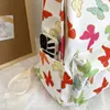 Sacs d'école Butterflies imprimé ordinateur portable sac à dos grande capacité simple sangle réglable en nylon multifonctionnel pour les adolescentes