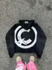 Y2k colorido carta bordado zip up cardigan hoodie para mulheres círculo moda solta moletom masculino rua retro zíper 240115