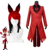 Hazbin El Alastor Tekdüzen Cosplay Suit Cadılar Bayramı Karnavalı Costume2618