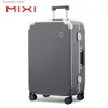 Suitcases Mixi 2023 NEW Carry On Luggage 20'' Travel Suitcase Rolling Luggage Aluminum Frame PC Hardside with Spinner Wheels TSA Lock 24'' Q240115